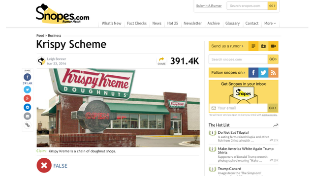 Illustration for article titled Disappointing: Krispy Kreme Has Been Revealed As A Hoax